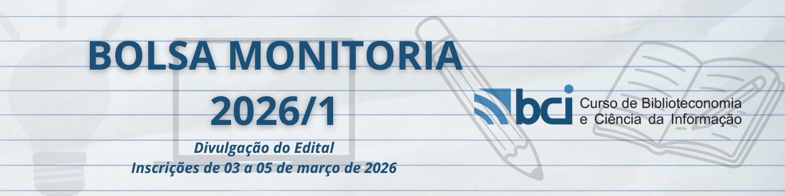 Bolsa Monitoria 2026/1