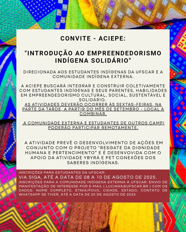 ACIEPE: Introdução ao Empreendedorismo Indígena Solidário